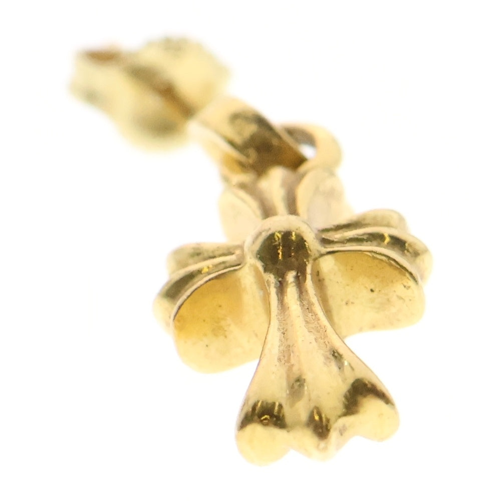 CHROME HEARTS(クロムハーツ) 22K BBY F PPRCHN ベイビーファットクロス ドロップピアス ゴールド