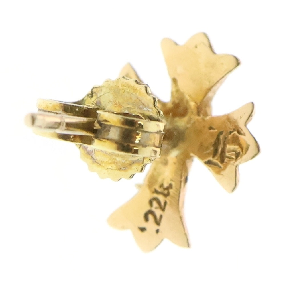 CHROME HEARTS(クロムハーツ) 22K No2 CH CRS CHクロス スタッドピアス ゴールド