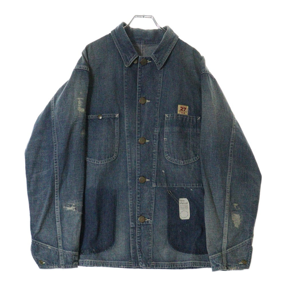 New Manual(ニュー マニュアル) LE CHORE JACKET デニムシャツジャケット インディゴ