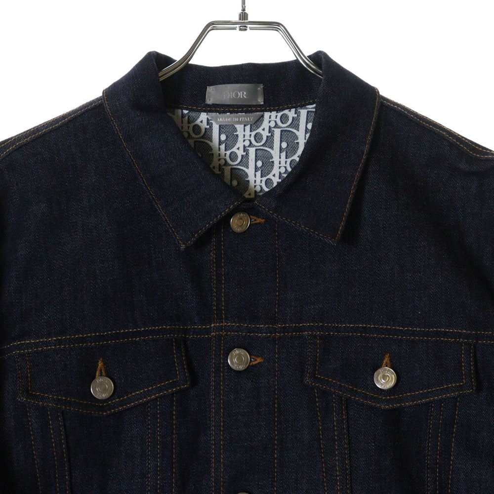 DIOR(ディオール) Oblique Low Cotton Denim Jacket 013D482J374X オブリーク ロー コットン デニムジャケット ネイビー