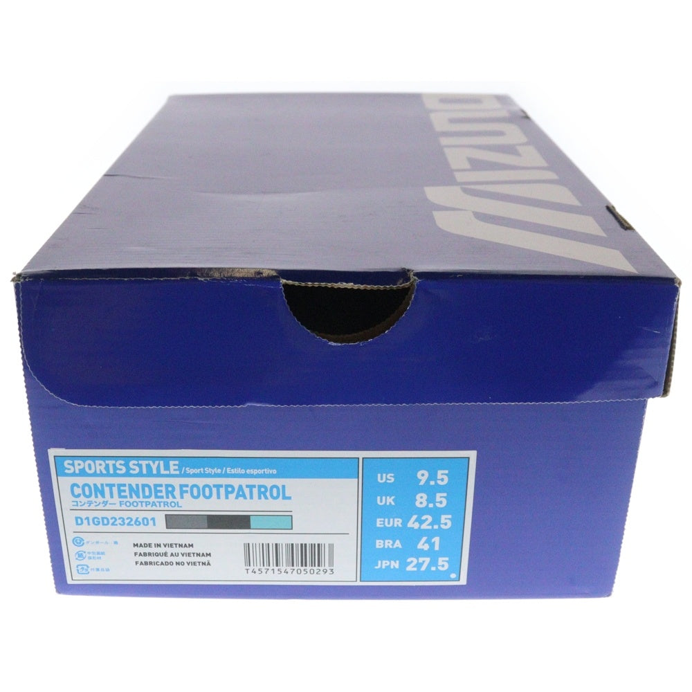 MIZUNO(ミズノ) ×FOOTPATROL CONTENDER D1GD232601 フットパトロール コンテンダー ローカットスニーカー ブラック US9.5/27.5cm