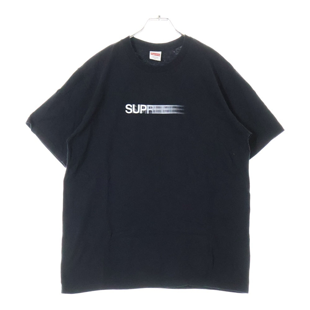 SUPREME(シュプリーム) 23SS Motion Logo Tee モーションロゴプリント半袖カットソー 半袖Tシャツ ブラック