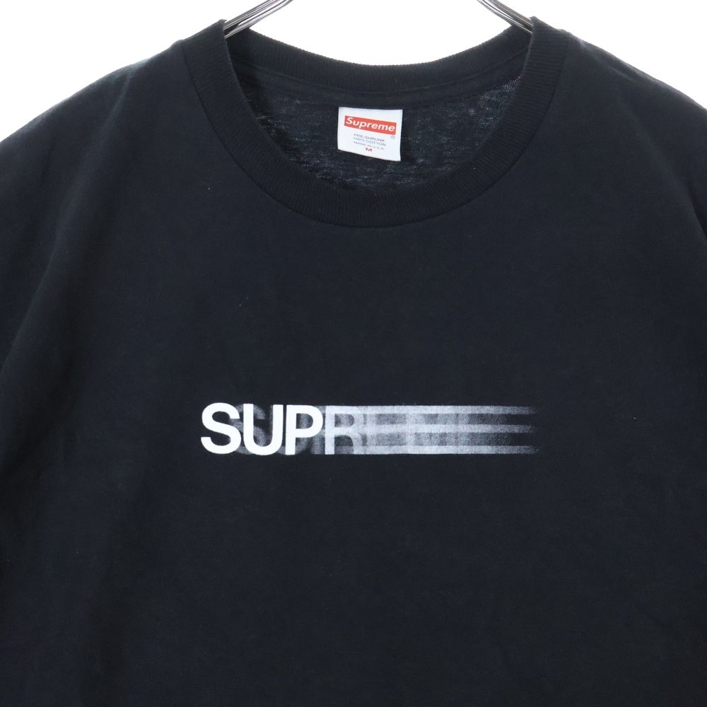 SUPREME(シュプリーム) 23SS Motion Logo Tee モーションロゴプリント半袖カットソー 半袖Tシャツ ブラック