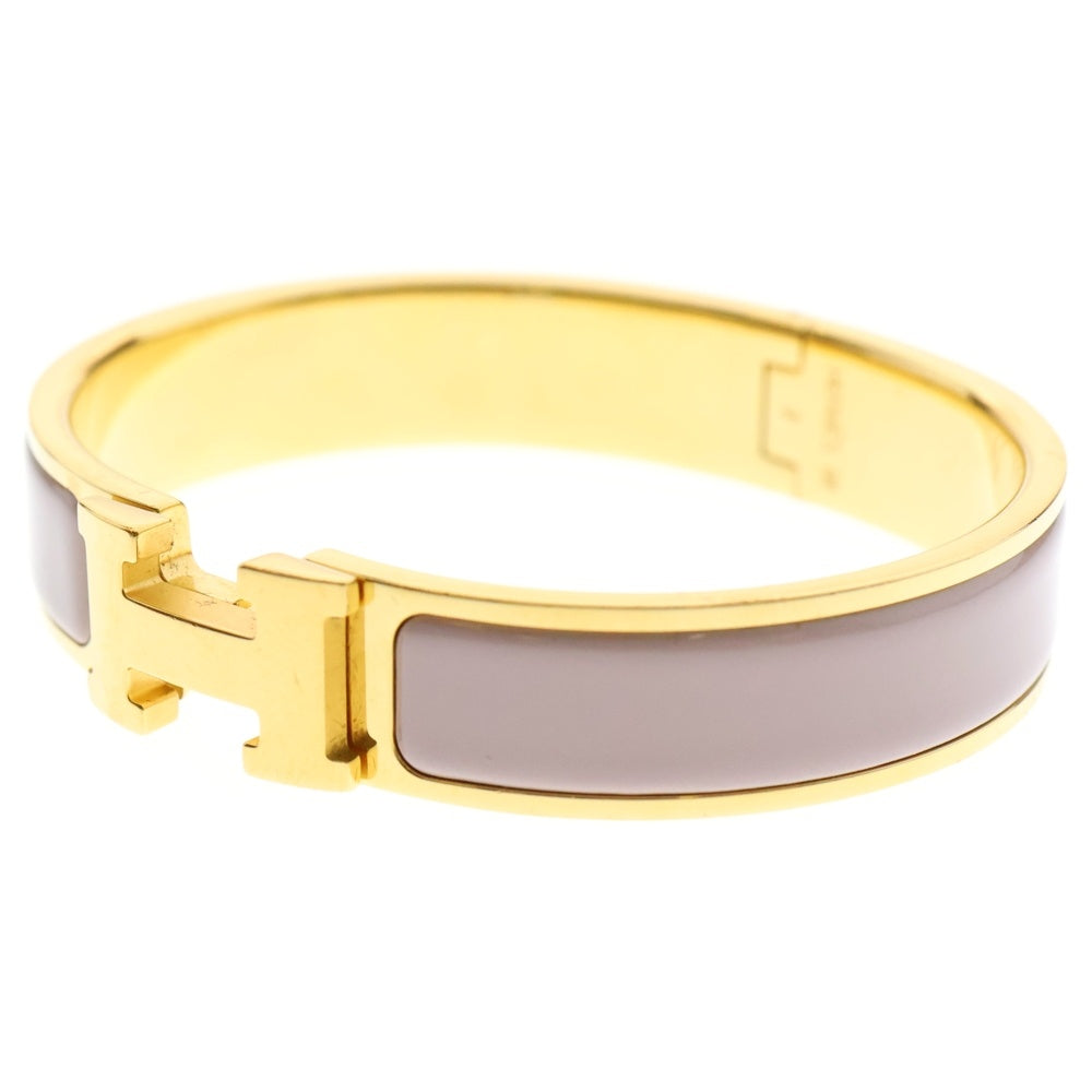 HERMES(エルメス) Le Bracelet H 700151F クリックH PM ブレスレット ゴールド金具 ゴールド/ピンク レディース