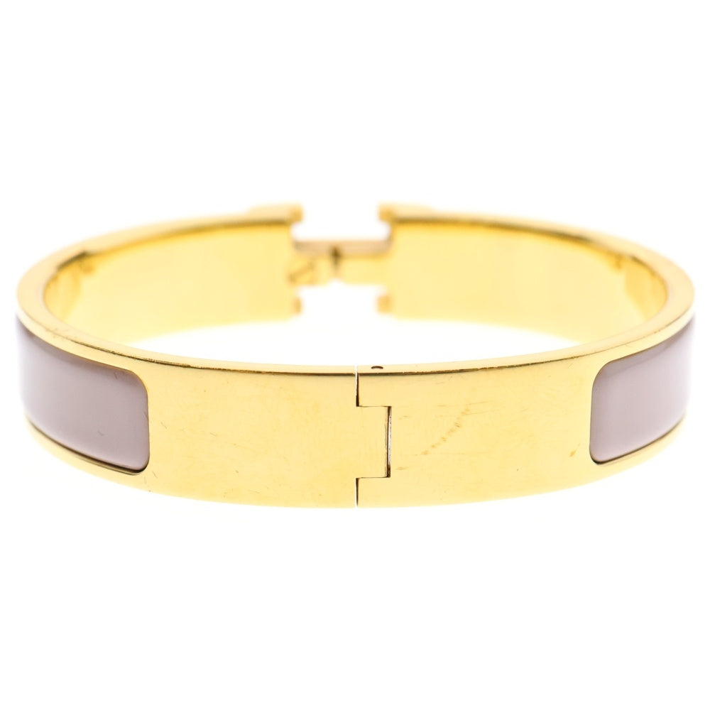 HERMES(エルメス) Le Bracelet H 700151F クリックH PM ブレスレット ゴールド金具 ゴールド/ピンク レディース
