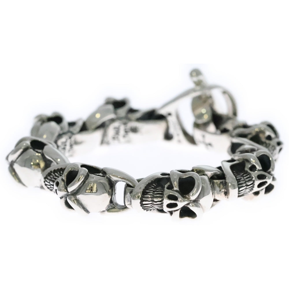Bill Wall Leather/BWL(ビルウォールレザー) MONSTER G2S BRACELET モンスターグッドラックスカルブレスレット シルバー 3305