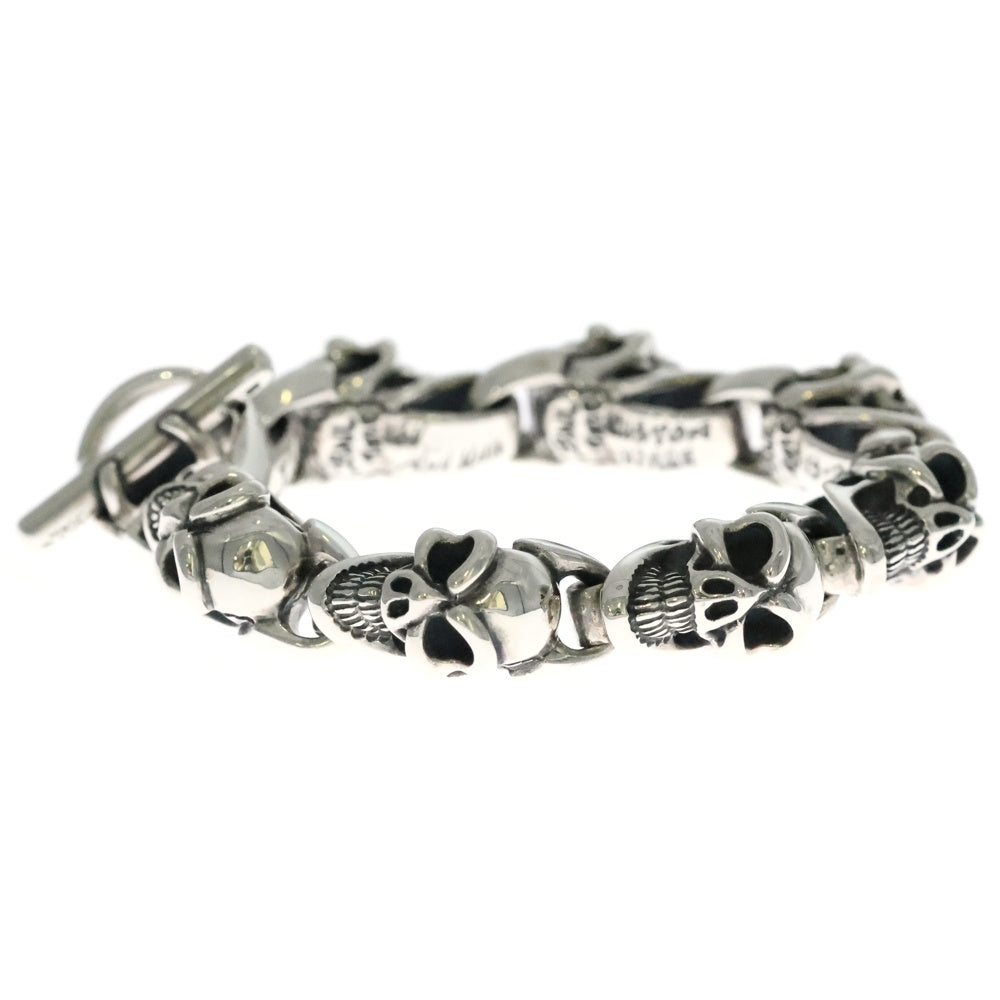 Bill Wall Leather/BWL(ビルウォールレザー) MONSTER G2S BRACELET モンスターグッドラックスカルブレスレット シルバー 3305
