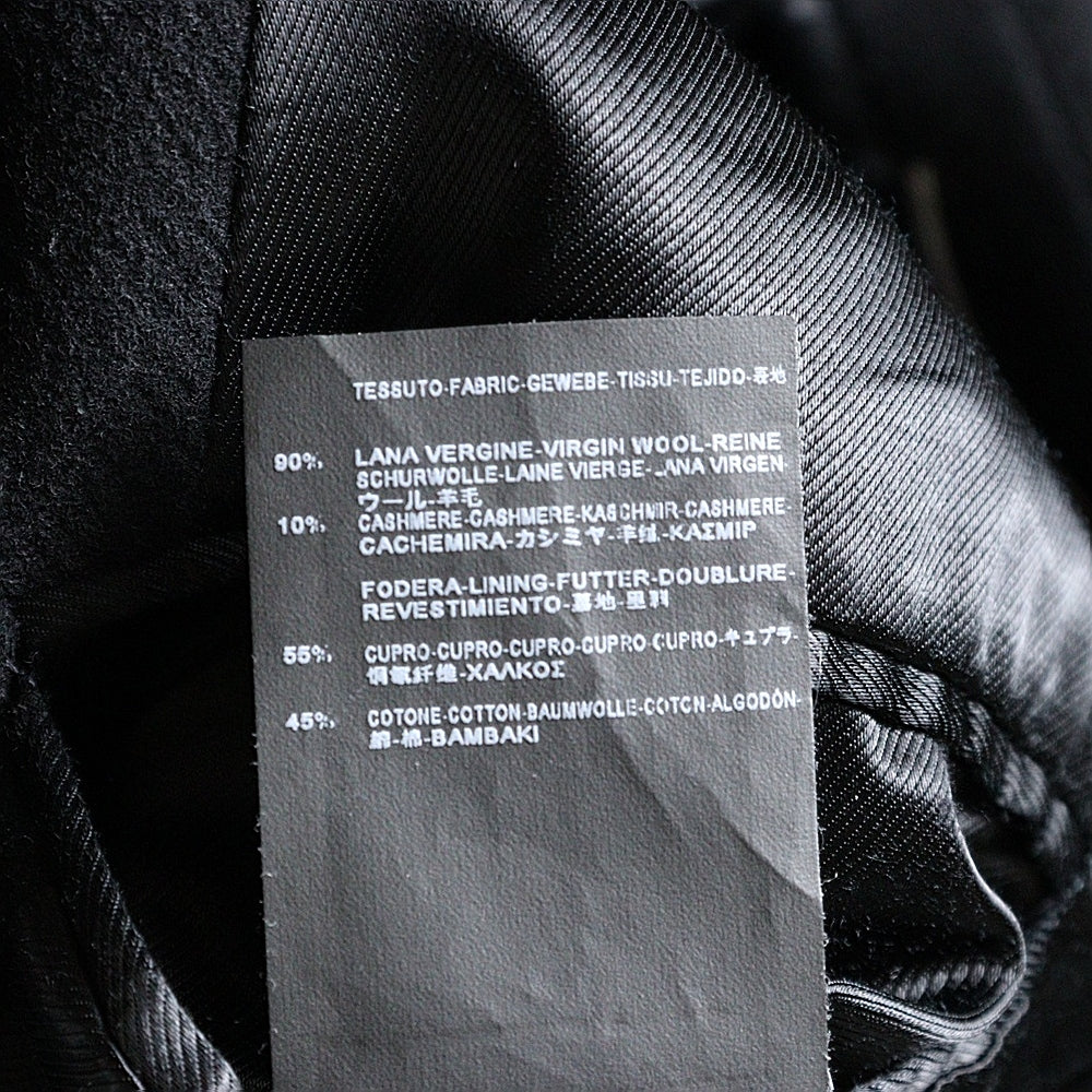 SAINT LAURENT PARIS(サンローランパリ) 15AW ウール チェスターダブルコート ブラック 397010 Y835J