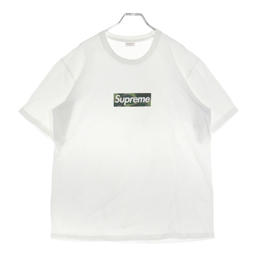 SUPREME(シュプリーム) 23AW Box Logo Tee カモフラージュ 迷彩ボックスロゴ 半袖Tシャツ カットソー ホワイト