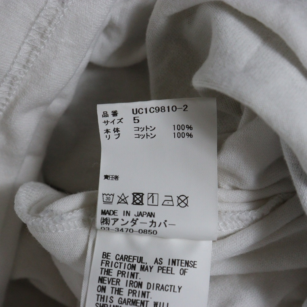 UNDERCOVER(アンダーカバー) 23SS ×WATARU RECORD ワタル レコード フォト グラフィック 半袖Tシャツ カットソー ホワイト