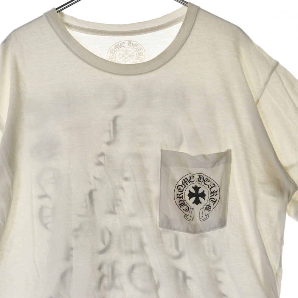CHROME HEARTS(クロムハーツ) Made In Hollywood Vertical Logo Tee メイドインハリウッド ヴァーティカルロゴ半袖Tシャツ ホワイト