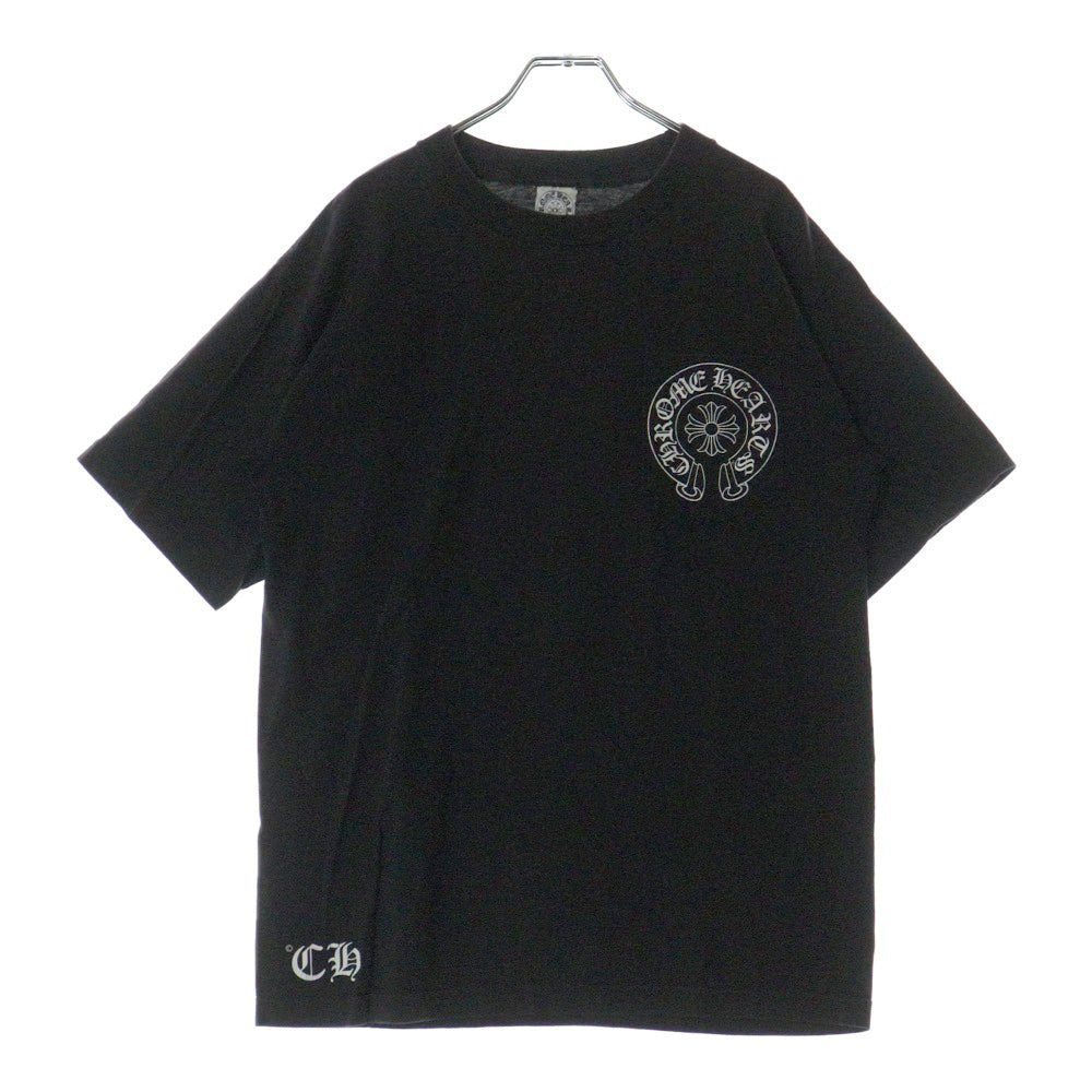 CHROME HEARTS(クロムハーツ) OLD オールド ホースシュープリント半袖Tシャツ ブラック