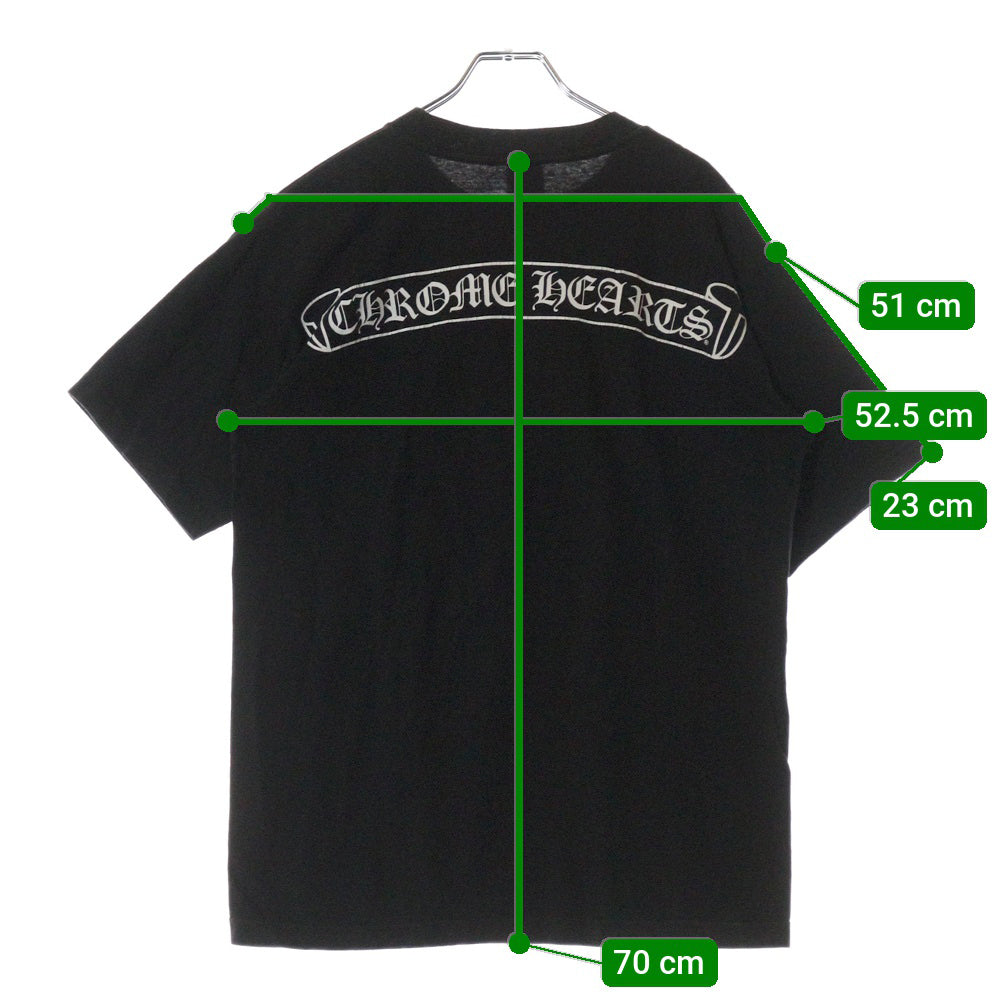 CHROME HEARTS(クロムハーツ) OLD オールド ホースシュープリント半袖Tシャツ ブラック