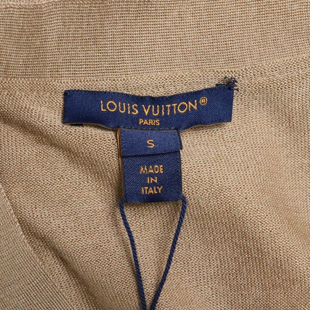 LOUIS VUITTON(ルイヴィトン) L/S W/Printed Twill Front Cardigan RW231D 172 FOKC14 モノグラムフロントカーディガン ベージュ