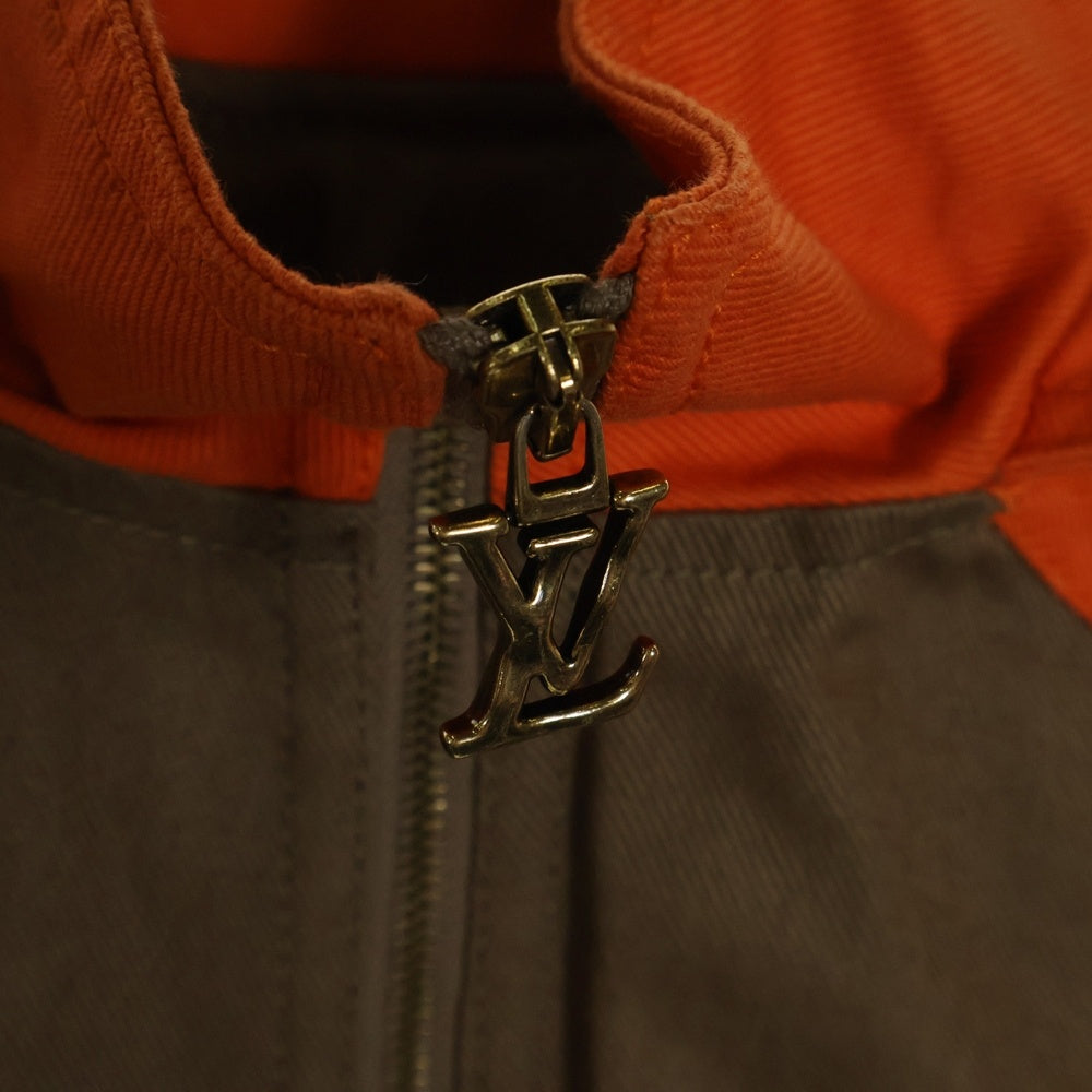 LOUIS VUITTON(ルイヴィトン) Hooded Padded Denim Jacket RM231M G98HOA22W フーデッド パデッドデニムジャケット オレンジ/ブラウン