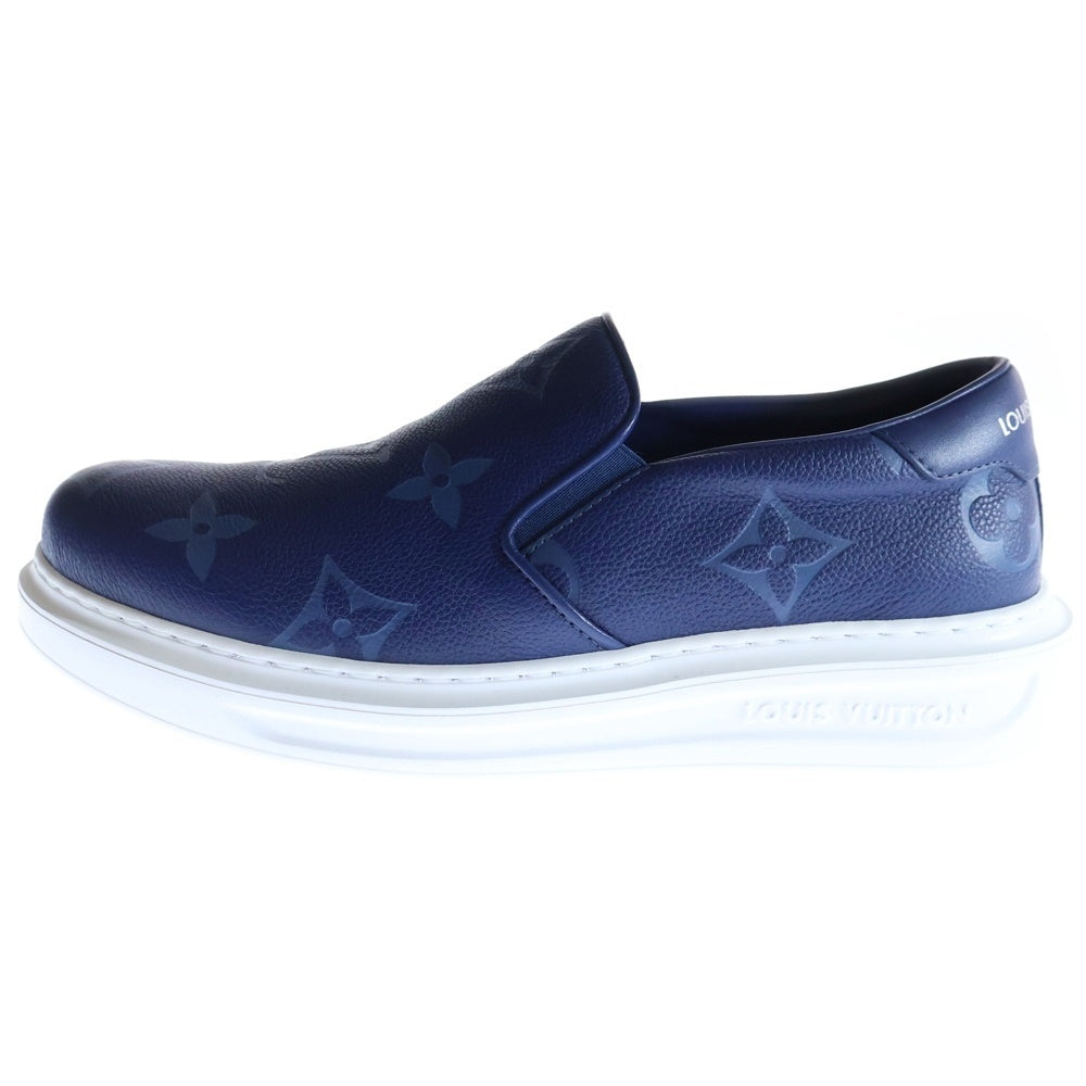 LOUIS VUITTON(ルイヴィトン) Monoglam Sneakers 1AASBH モノグラムレザーローファー ネイビー