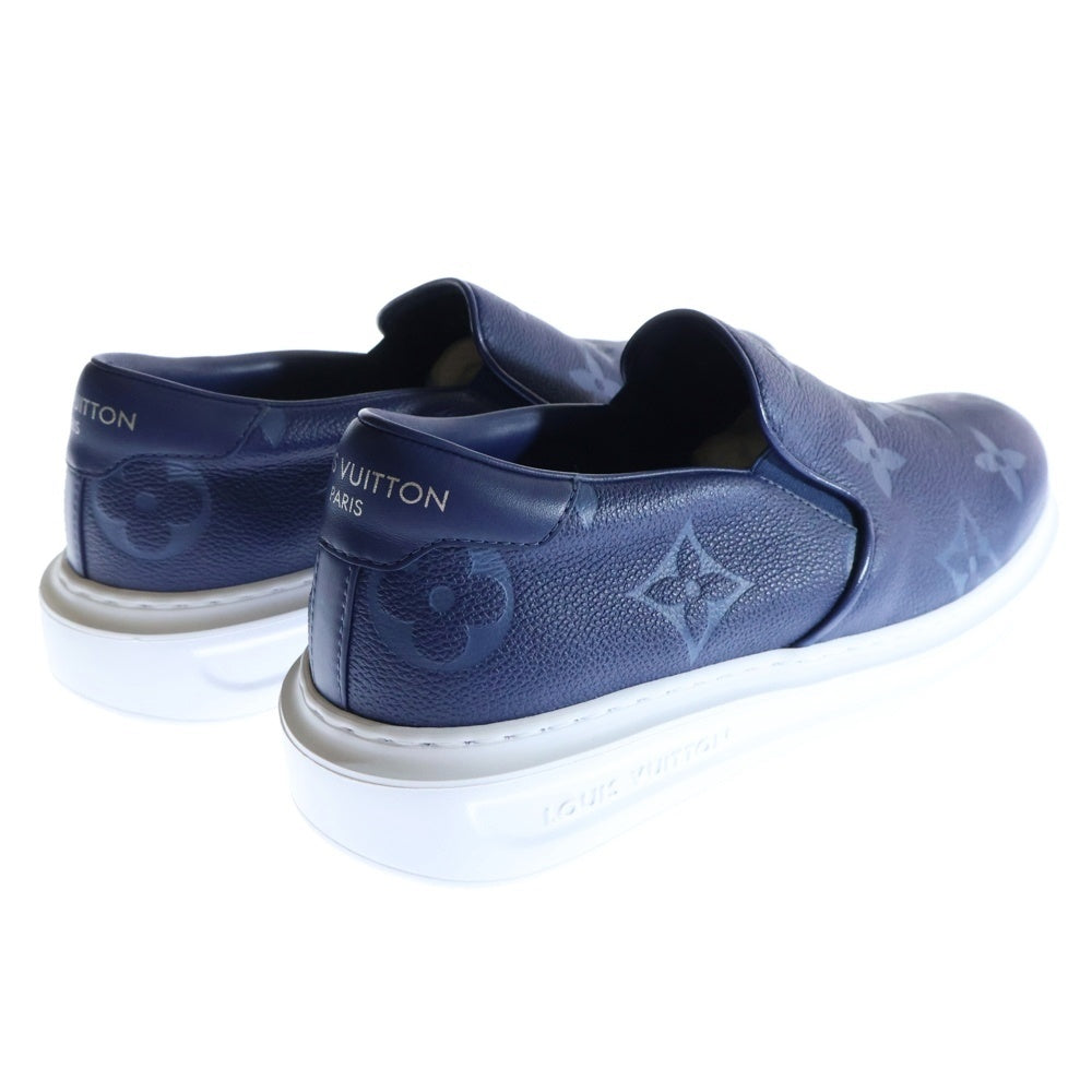 LOUIS VUITTON(ルイヴィトン) Monoglam Sneakers 1AASBH モノグラムレザーローファー ネイビー