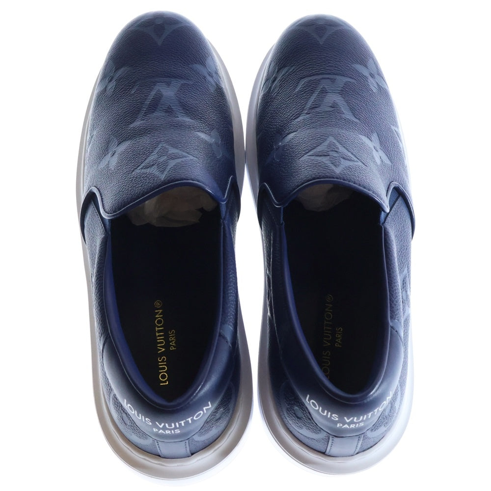 LOUIS VUITTON(ルイヴィトン) Monoglam Sneakers 1AASBH モノグラムレザーローファー ネイビー