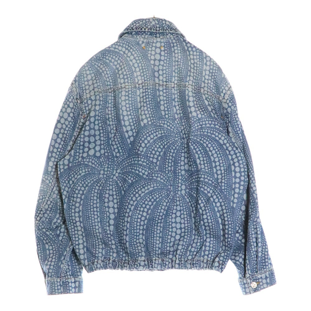LOUIS VUITTON(ルイヴィトン) ×草間彌生 Zipup Denim Bluzon ジップアップブルゾン ドット柄デニムジャケット インディゴ