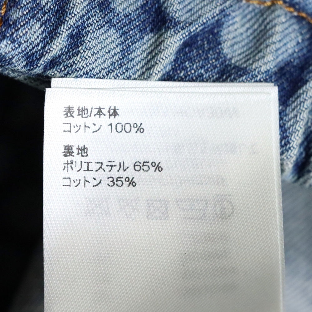 LOUIS VUITTON(ルイヴィトン) ×草間彌生 Zipup Denim Bluzon ジップアップブルゾン ドット柄デニムジャケット インディゴ