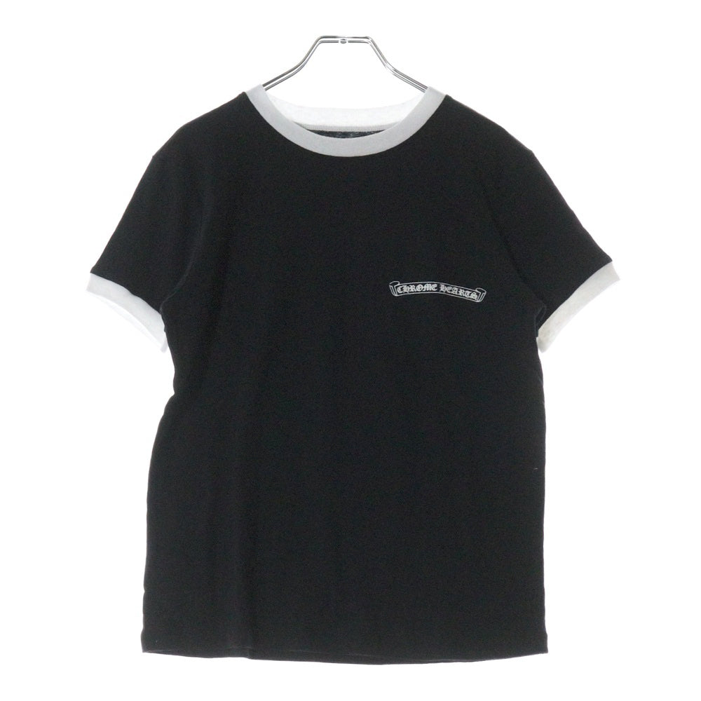 CHROME HEARTS(クロムハーツ) Roller Skates Horseshoe S/S Tee ホースシュープリント半袖Tシャツ ブラック レディース