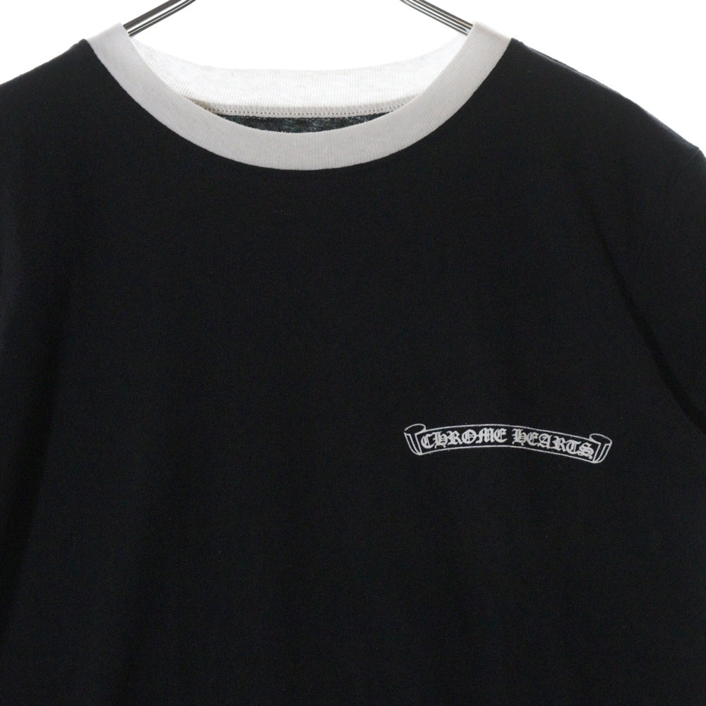 CHROME HEARTS(クロムハーツ) Roller Skates Horseshoe S/S Tee ホースシュープリント半袖Tシャツ ブラック レディース