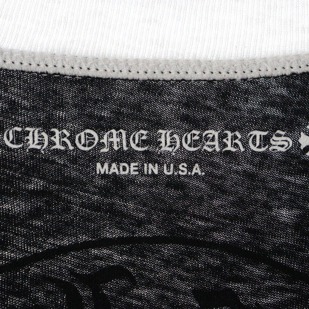 CHROME HEARTS(クロムハーツ) Roller Skates Horseshoe S/S Tee ホースシュープリント半袖Tシャツ ブラック レディース