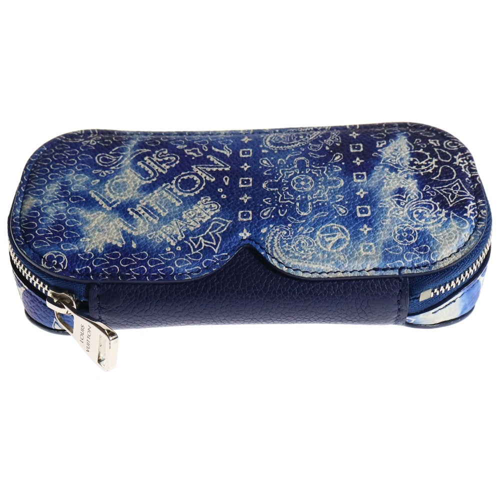 LOUIS VUITTON(ルイヴィトン) エテュイ リュネットGM モノグラムバンダナメガネケース GI0764 ブルー