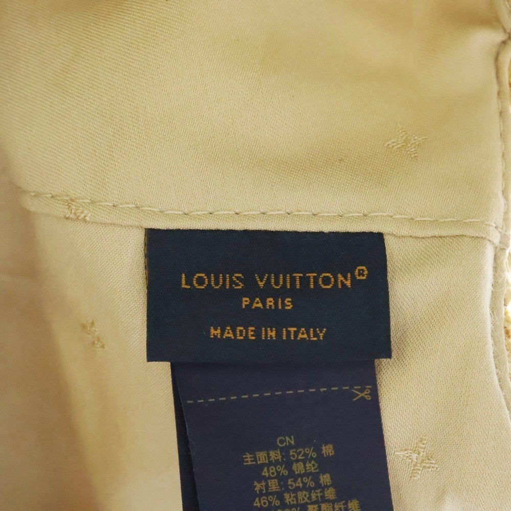 LOUIS VUITTON(ルイヴィトン) ロゴ刺繍ラフィアキャップ M7538M べージュ
