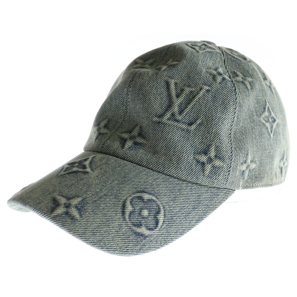 LOUIS VUITTON(ルイヴィトン) モノグラム コットンデニムキャップ 帽子 M7156L インディゴ