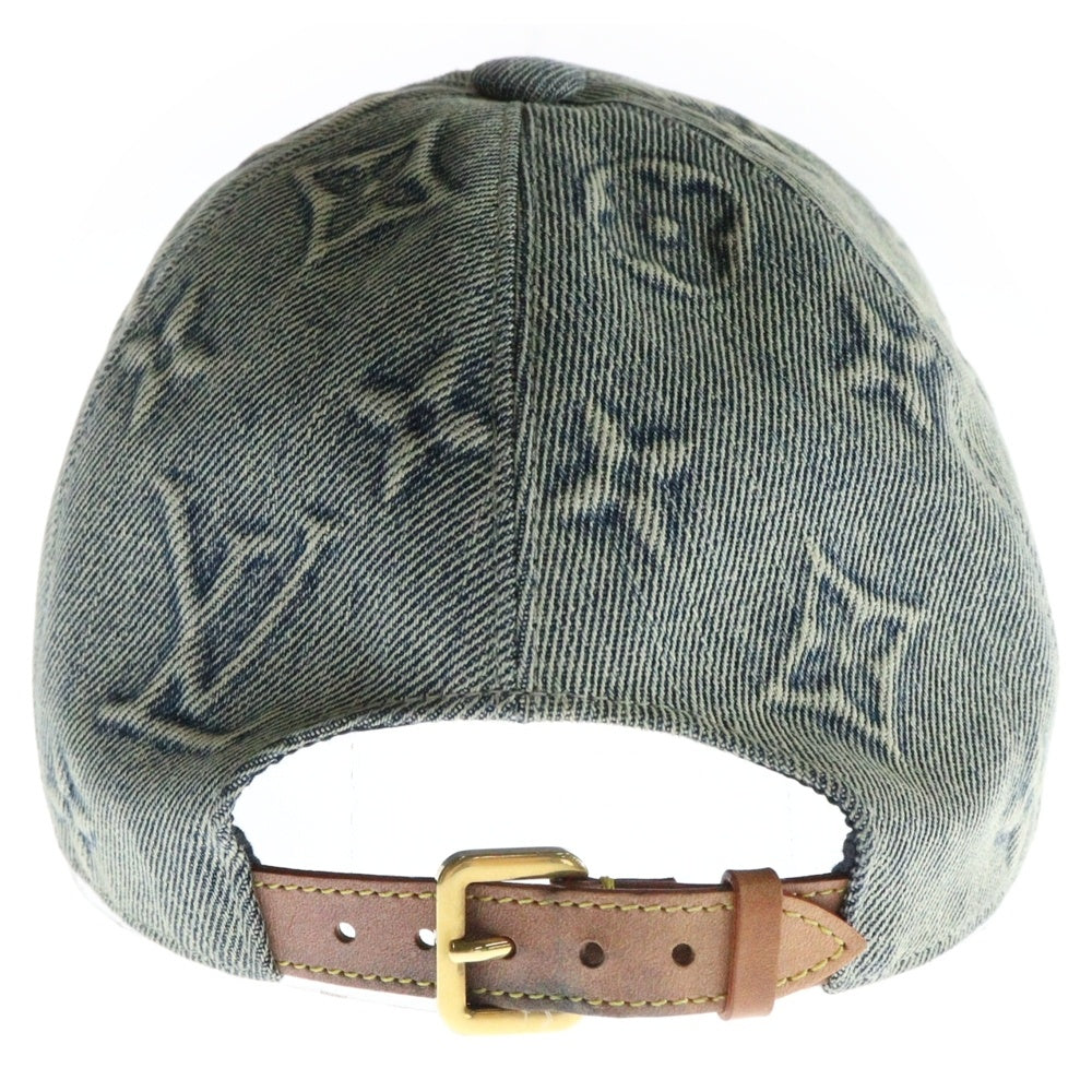 LOUIS VUITTON(ルイヴィトン) モノグラム コットンデニムキャップ 帽子 M7156L インディゴ