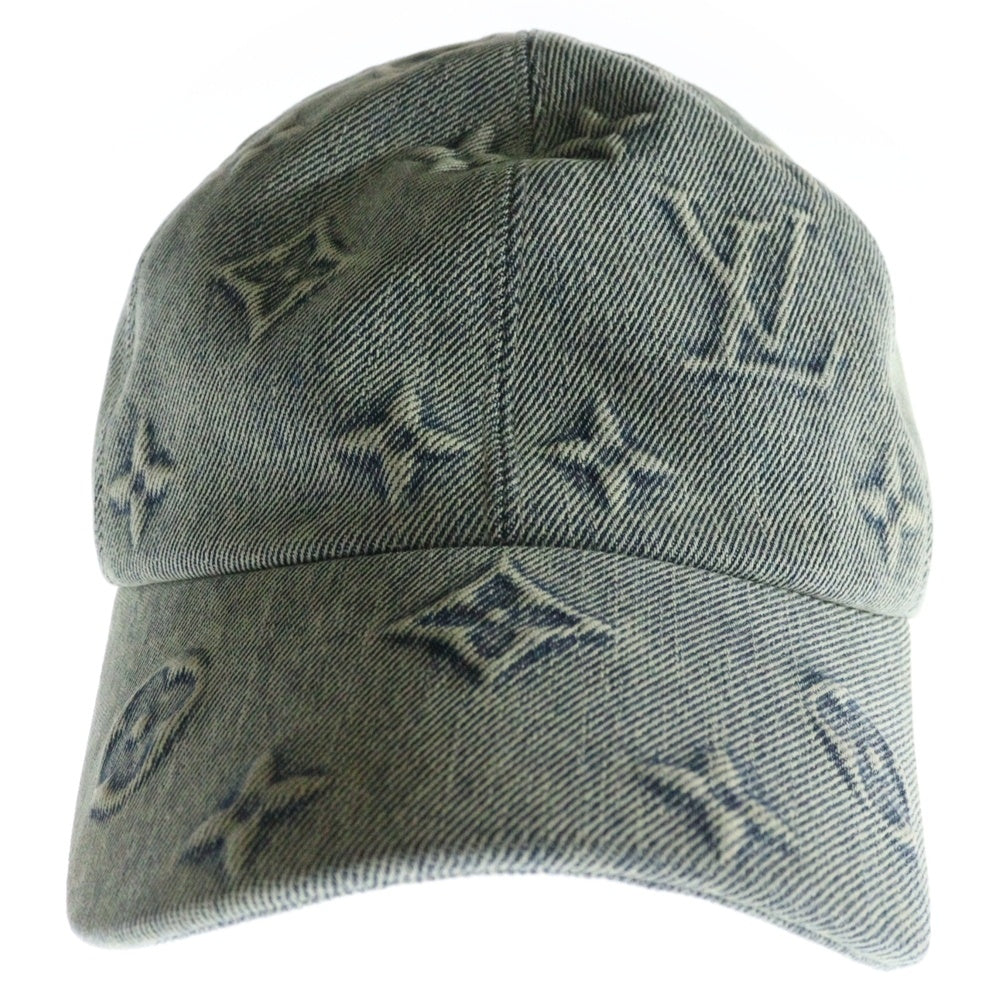 LOUIS VUITTON(ルイヴィトン) モノグラム コットンデニムキャップ 帽子 M7156L インディゴ