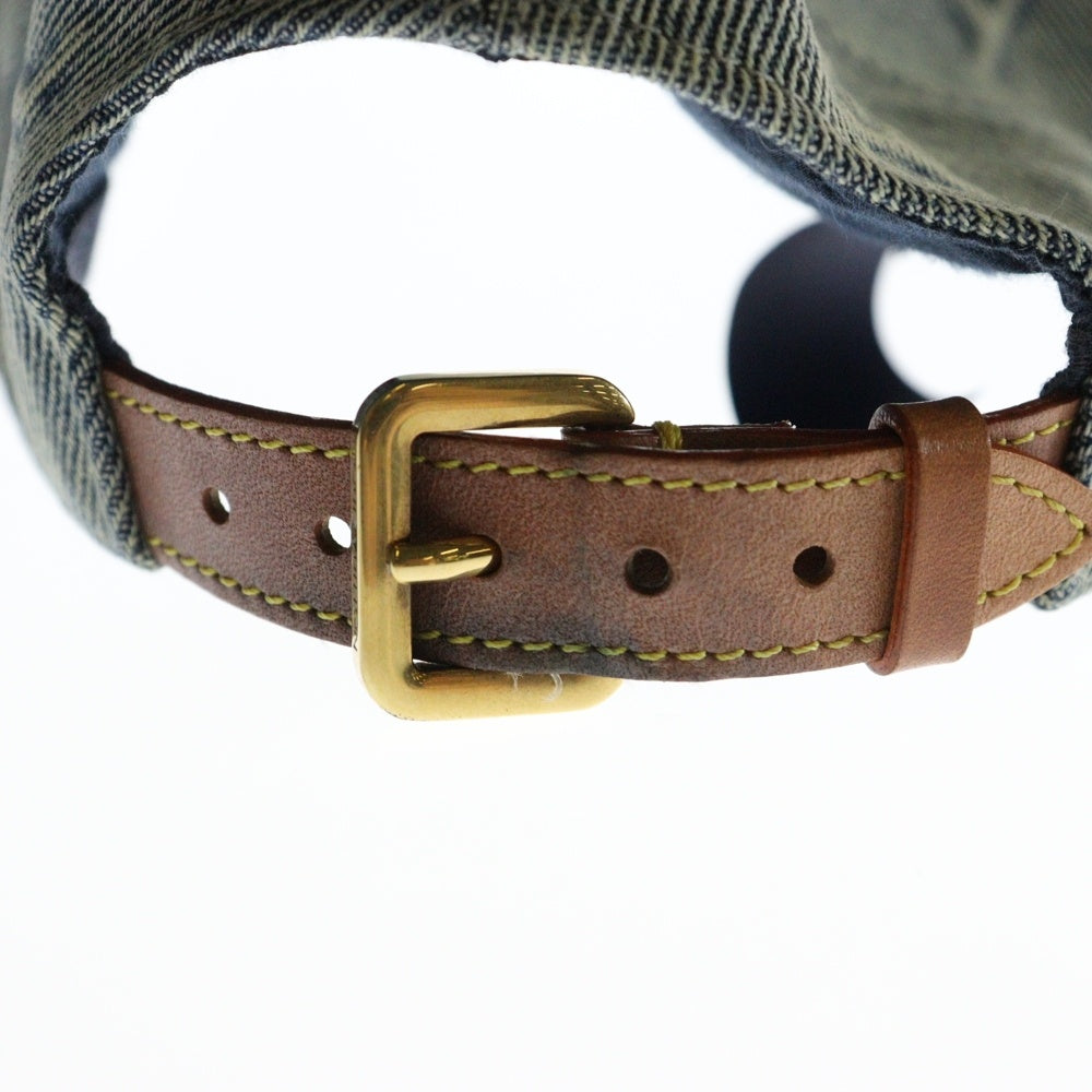 LOUIS VUITTON(ルイヴィトン) モノグラム コットンデニムキャップ 帽子 M7156L インディゴ