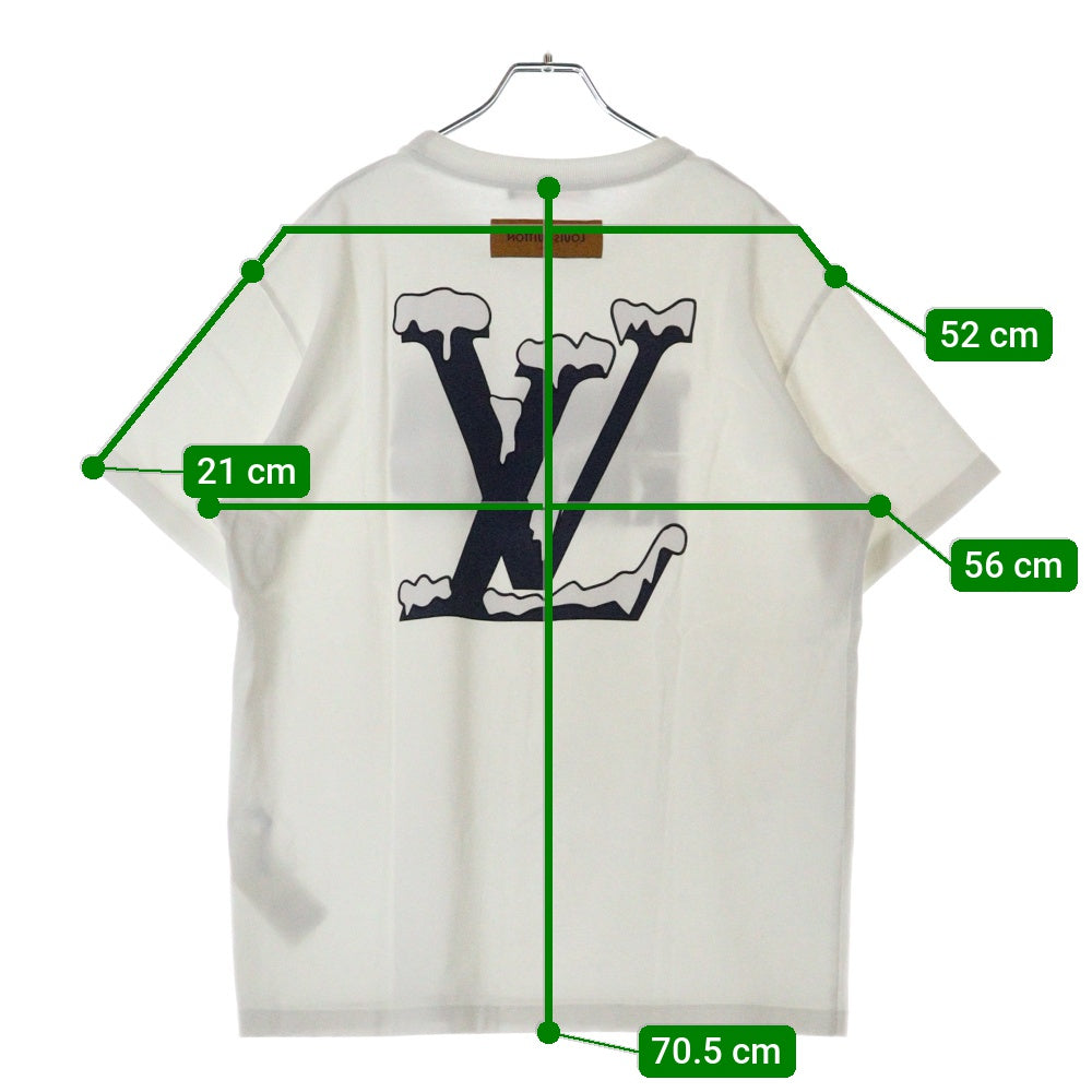 LOUIS VUITTON(ルイヴィトン) 22SS キックフリッププリントクルーネック半袖Tシャツ RM221 NPL HMY98W ホワイト