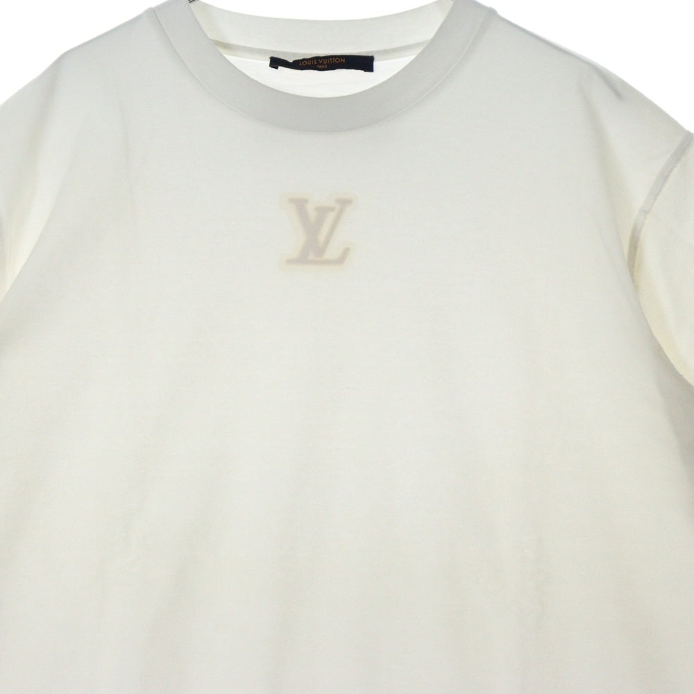 LOUIS VUITTON(ルイヴィトン) 22AW エンボスLVロゴ半袖Tシャツ RM222Q DT3 HNY55W ホワイト