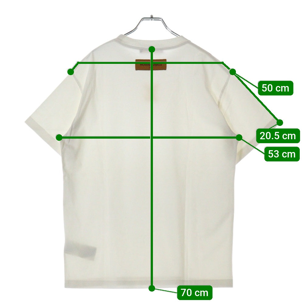 LOUIS VUITTON(ルイヴィトン) 22AW エンボスLVロゴ半袖Tシャツ RM222Q DT3 HNY55W ホワイト