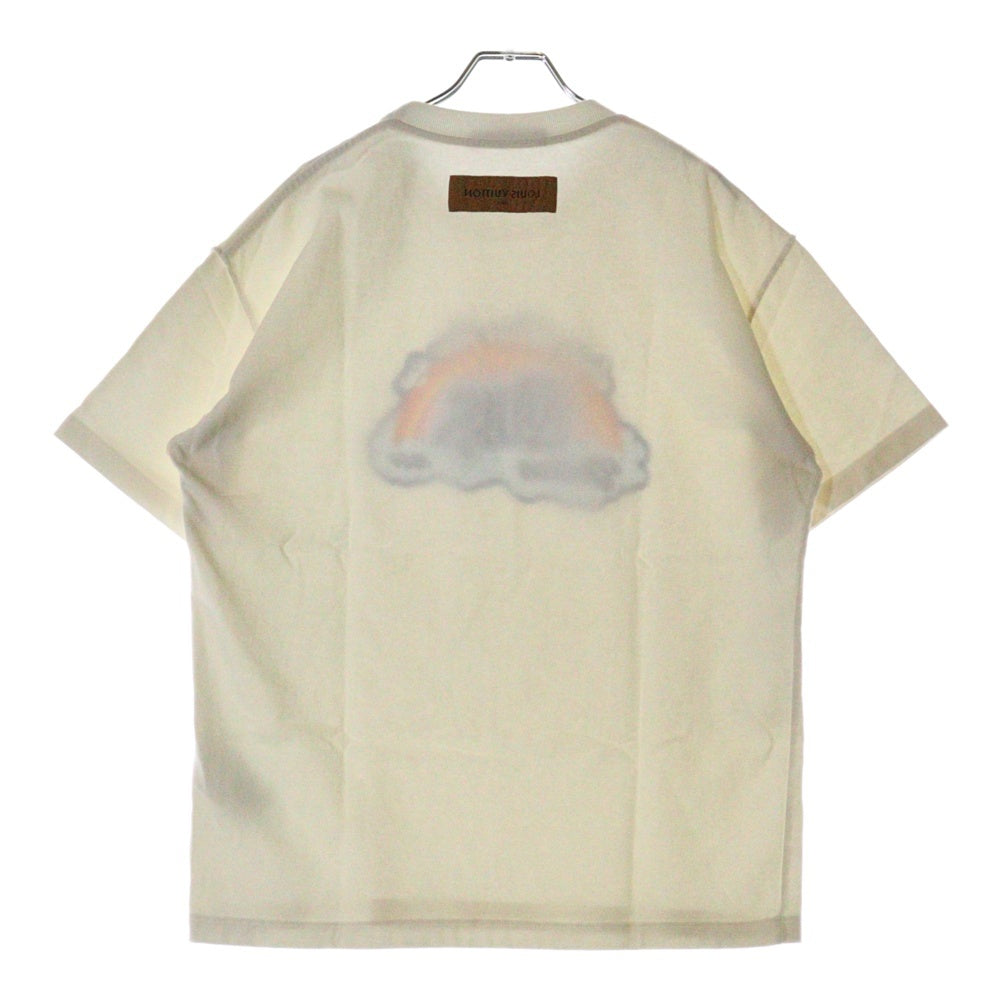 LOUIS VUITTON(ルイヴィトン) 23SS レインボーロゴ半袖Tシャツ RM231 NPL HOY78W ホワイト