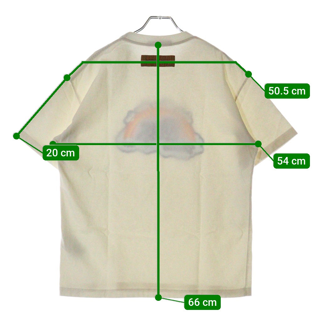 LOUIS VUITTON(ルイヴィトン) 23SS レインボーロゴ半袖Tシャツ RM231 NPL HOY78W ホワイト