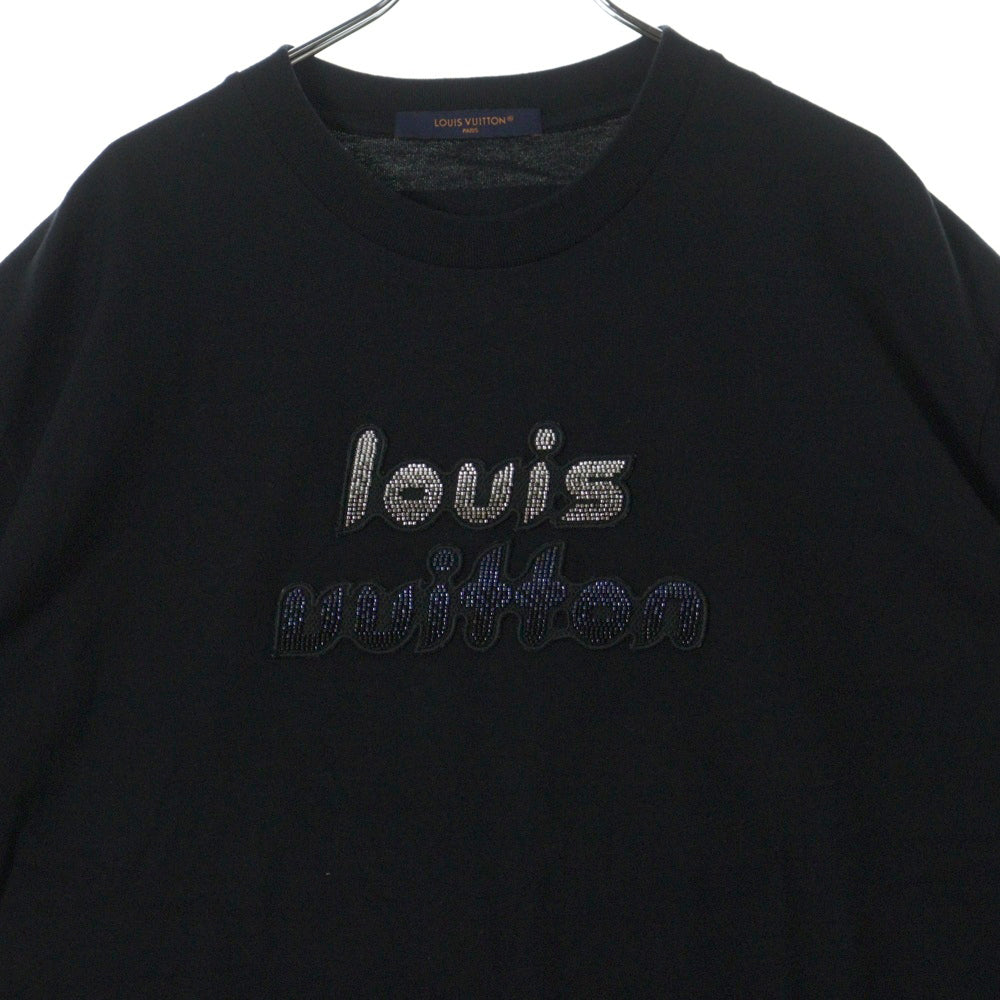 LOUIS VUITTON(ルイヴィトン) 23AW ビーズエンブロイダード半袖Tシャツ RM232 NPG HPY86W ブラック