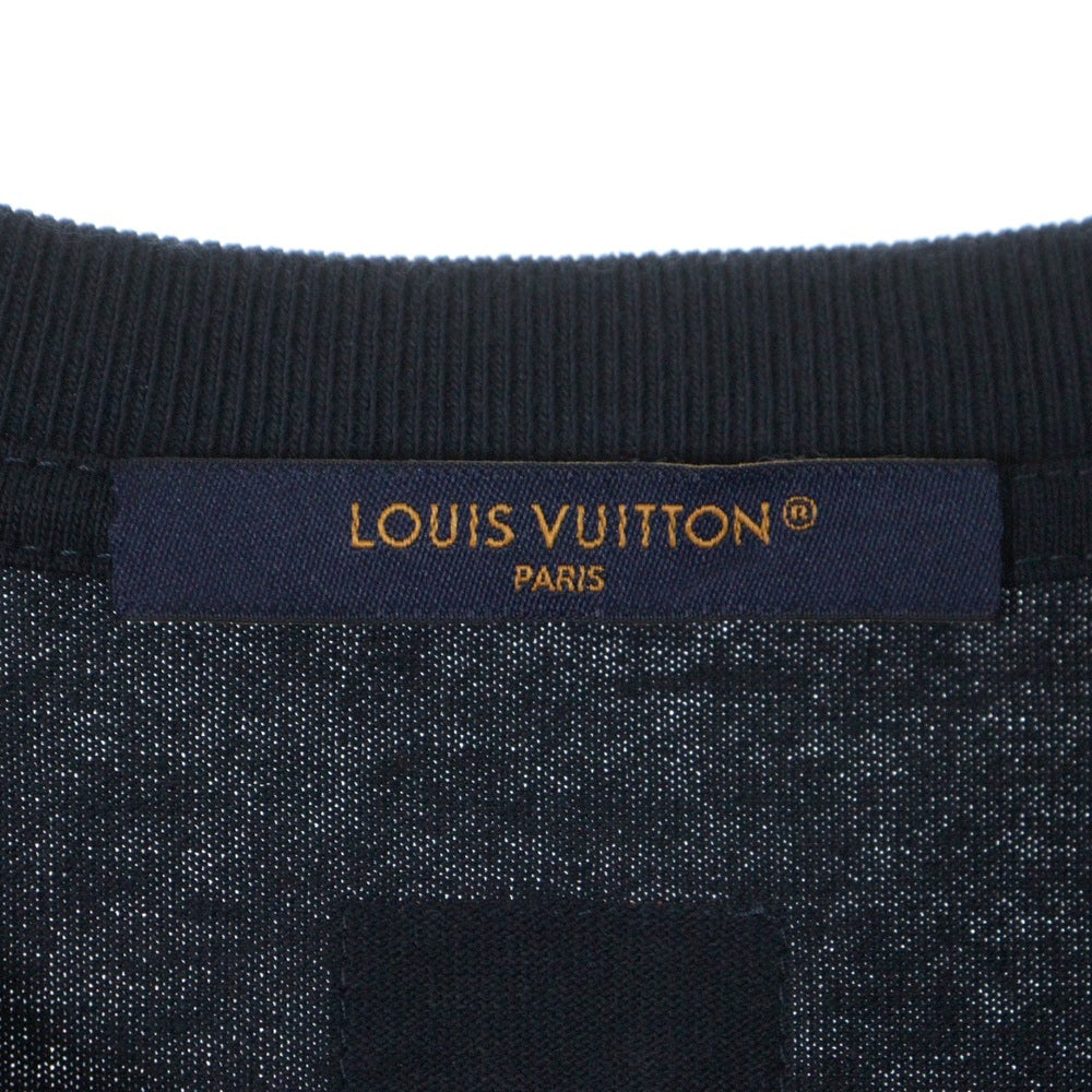 LOUIS VUITTON(ルイヴィトン) LV Vers RM251Q NPL HRY29W エンベリッシュド LVスパンコールロゴ半袖Tシャツ ネイビー