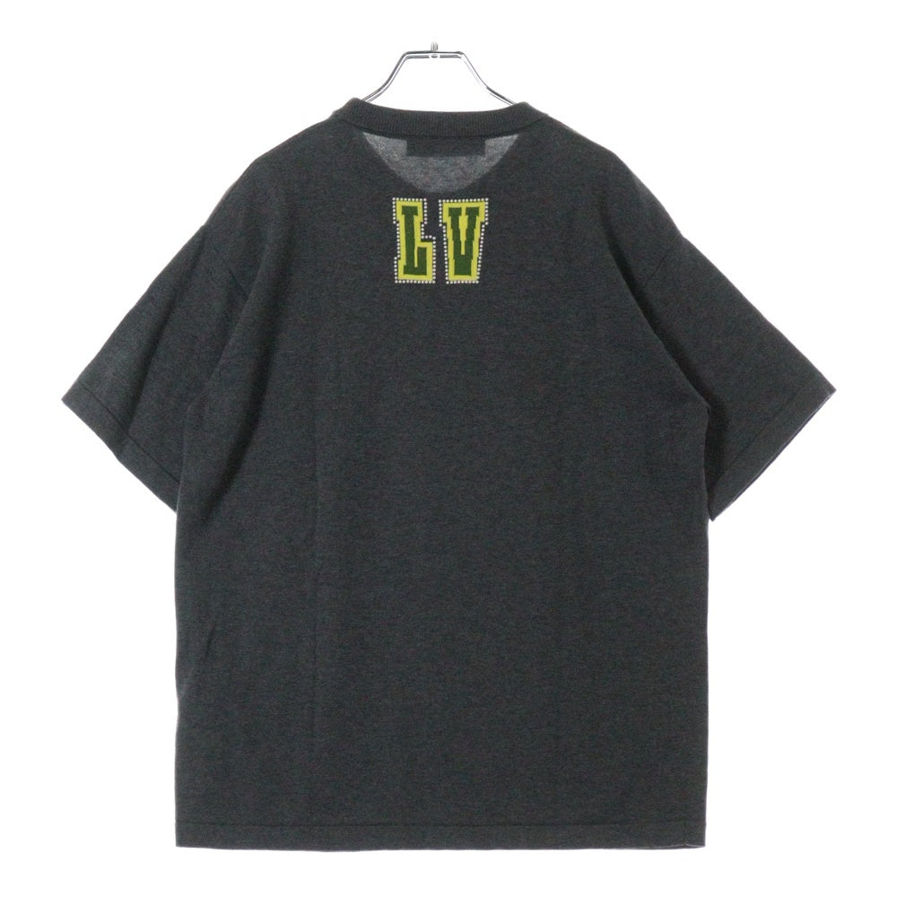 LOUIS VUITTON(ルイヴィトン) 25SS エンベリッシュド ロゴデザインコットン半袖Tシャツ RM251MM AUR HSN15W グレー