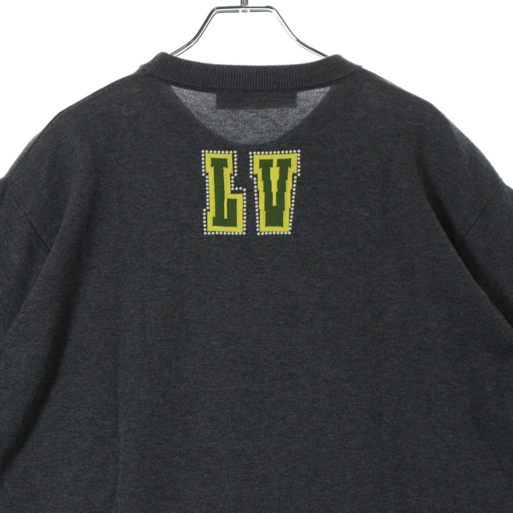 LOUIS VUITTON(ルイヴィトン) 25SS エンベリッシュド ロゴデザインコットン半袖Tシャツ RM251MM AUR HSN15W グレー