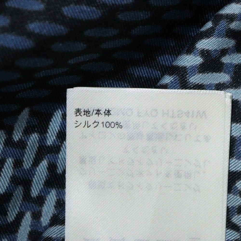 LOUIS VUITTON(ルイヴィトン) 25AW ダミエ総柄シルク半袖シャツ RM252MQ FYQ HTS41W ネイビー