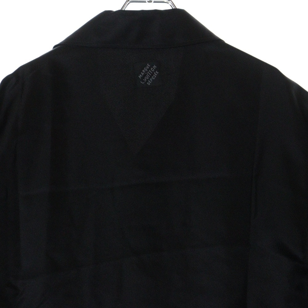 LOUIS VUITTON(ルイヴィトン) 25SS LVフラワーロゴ シルク半袖シャツ RM252M YJV HTS72W ブラック