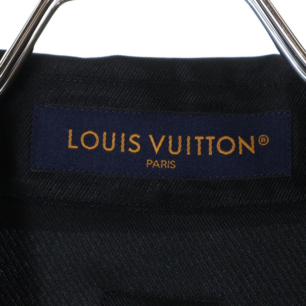 LOUIS VUITTON(ルイヴィトン) 25SS LVフラワーロゴ シルク半袖シャツ RM252M YJV HTS72W ブラック