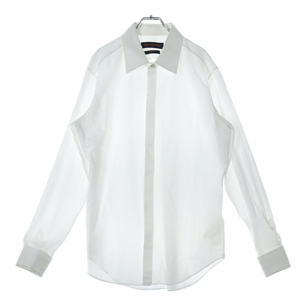 LOUIS VUITTON(ルイヴィトン) 22AW レギュラーフィット モノグラム長袖シャツ RM222F H36 HNS9DW ホワイト
