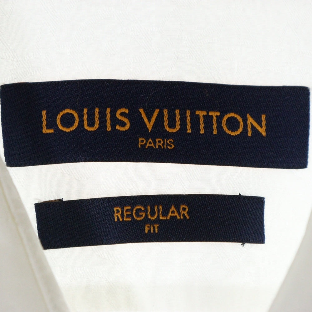 LOUIS VUITTON(ルイヴィトン) 22AW レギュラーフィット モノグラム長袖シャツ RM222F H36 HNS9DW ホワイト