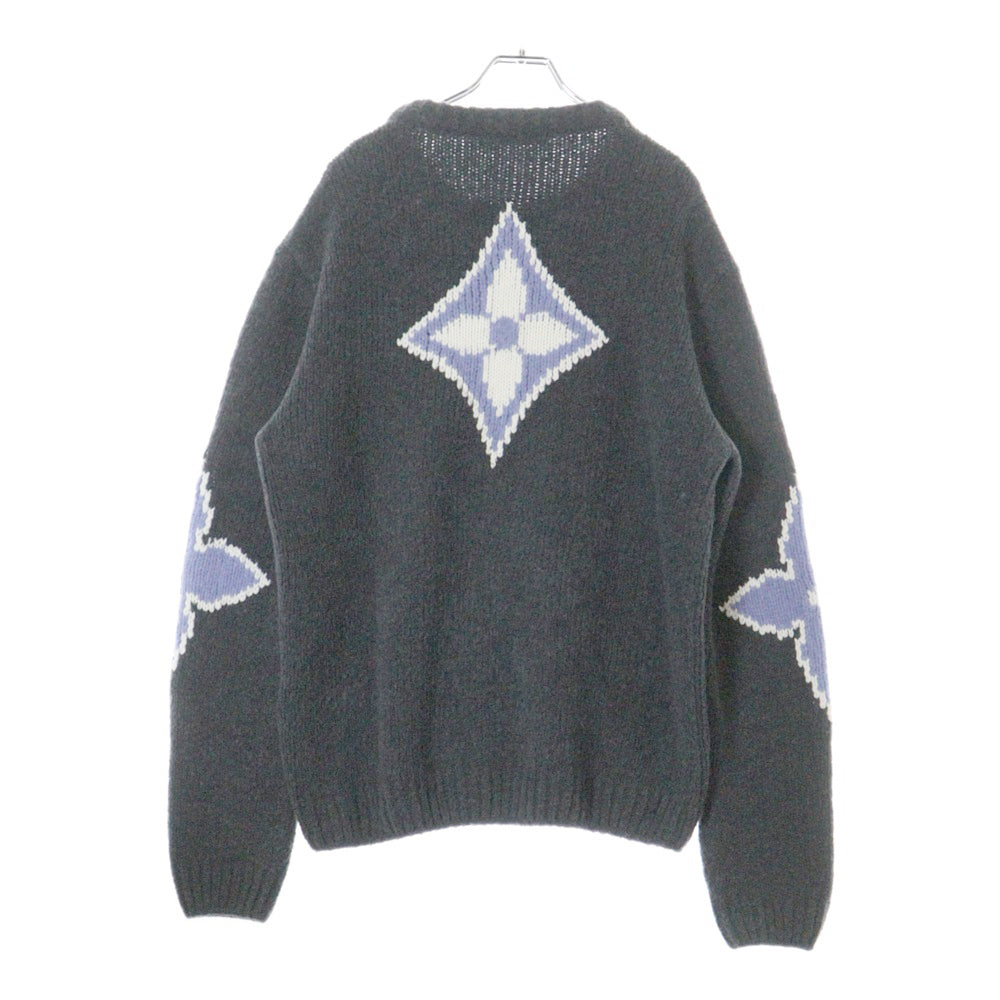 LOUIS VUITTON(ルイヴィトン) LVロゴ チャンキーウールブレンド クルーネックセーター RM251M QNC HSN36W グレー