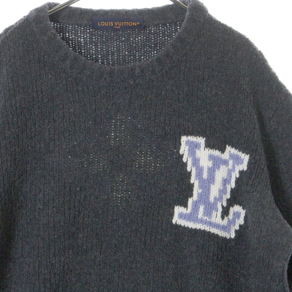 LOUIS VUITTON(ルイヴィトン) LVロゴ チャンキーウールブレンド クルーネックセーター RM251M QNC HSN36W グレー