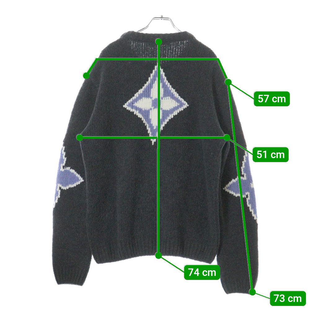 LOUIS VUITTON(ルイヴィトン) LVロゴ チャンキーウールブレンド クルーネックセーター RM251M QNC HSN36W グレー